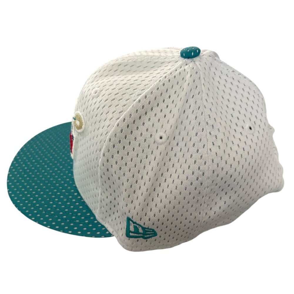 New Era NFL White & Teal Super Bowl LIV 100th Anniversary 9Fifty Snapback Cap - Picture 2 of 7